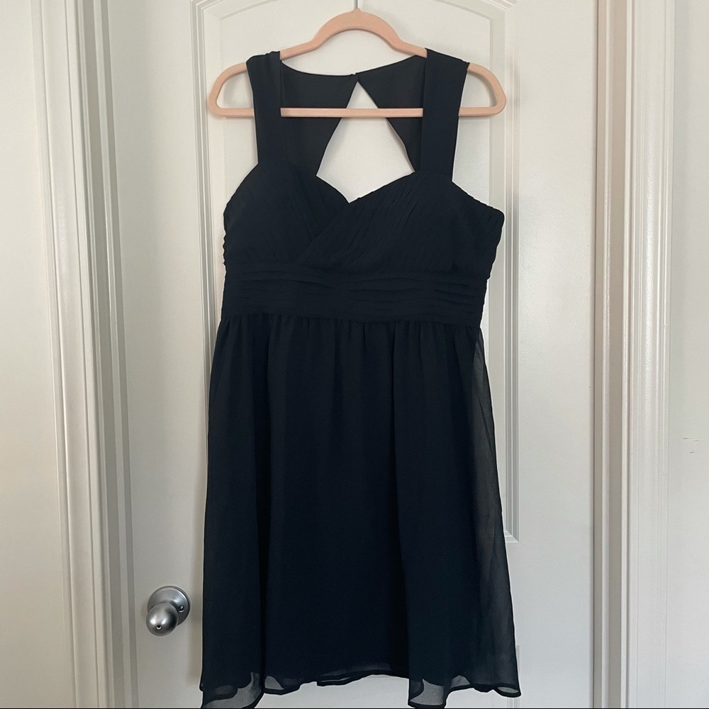NWOT ModCloth black chiffon dress | XL
